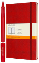 Moleskine X Kaweco Rollerball Pen and Notebook Set - Red